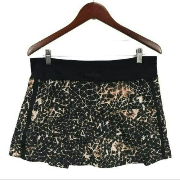 Lululemon Pace Rival Skirt Star Crush Black, Size 10 Tall - Picture 1 of 5